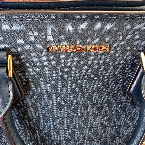Michael Kors Blue MK Satchel - Picture 3 of 12